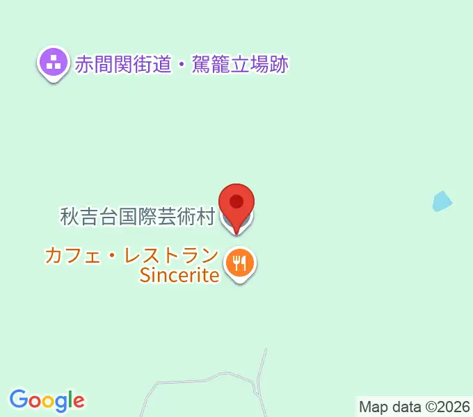 秋吉台国際芸術村の地図