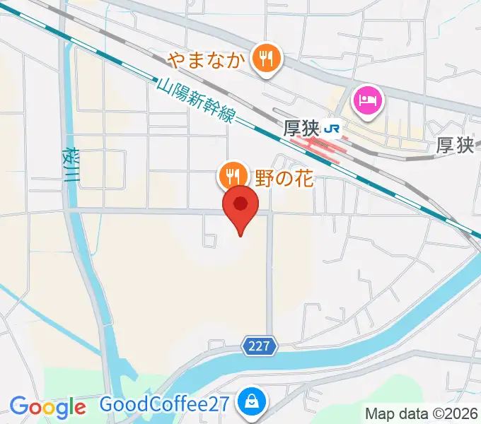 不二輸送機ホールの地図