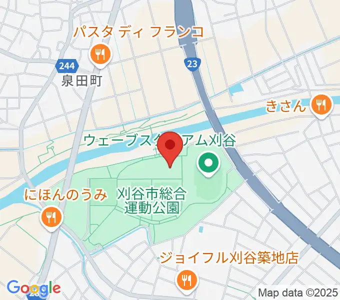 ウィングアリーナ刈谷の地図