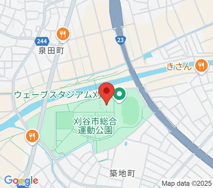 ウィングアリーナ刈谷の地図