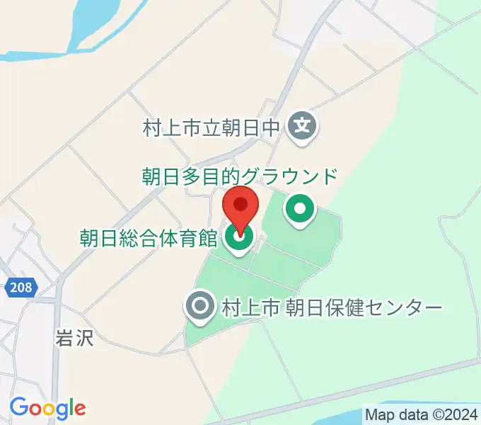 村上市総合文化会館の地図