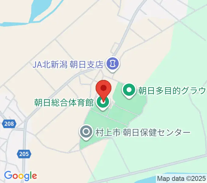 村上市総合文化会館の地図