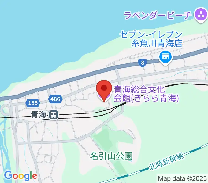 青海総合文化会館 きらら青海の地図
