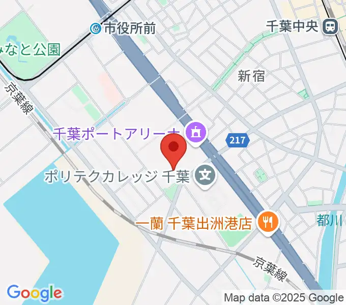 千葉ポートシアター『ギア』イーストの地図