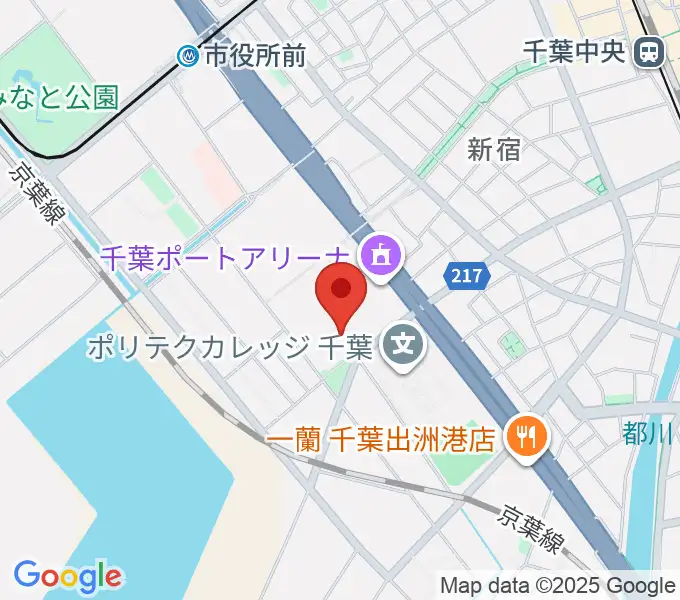 千葉ポートシアター『ギア』イーストの地図
