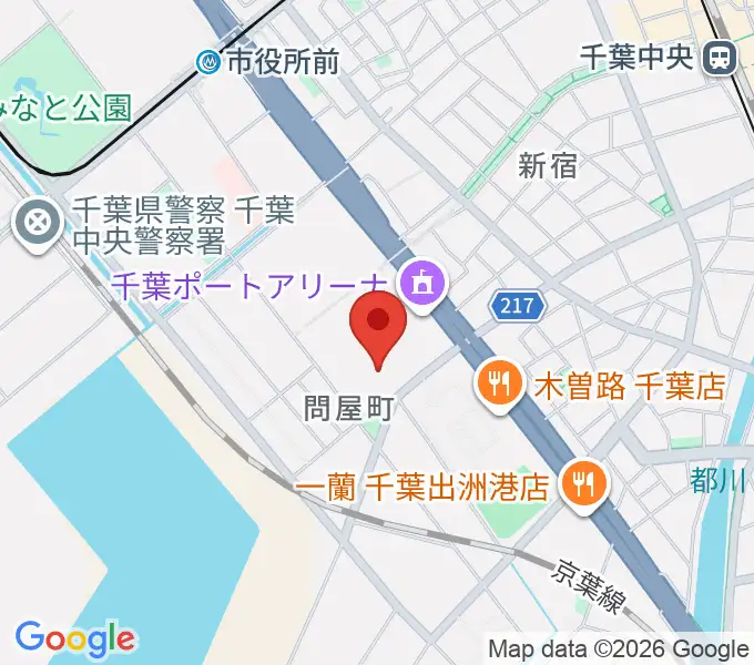 千葉ポートシアター『ギア』イーストの地図