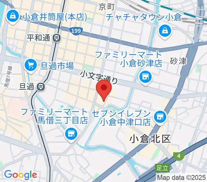 小倉WHIPPING POSTの地図