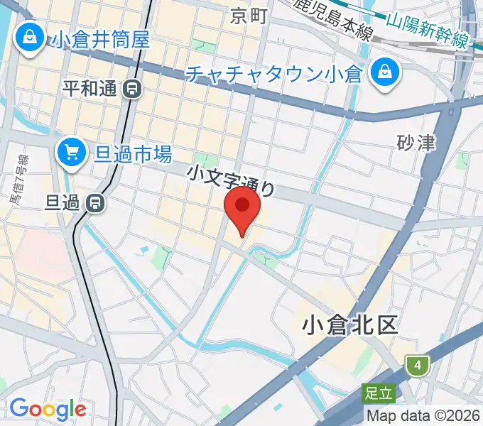 小倉WHIPPING POSTの地図