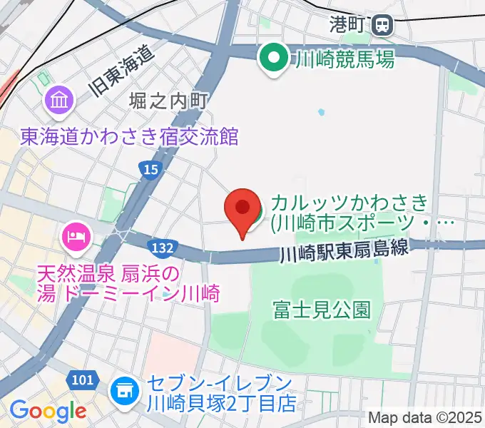カルッツかわさき スポーツの地図
