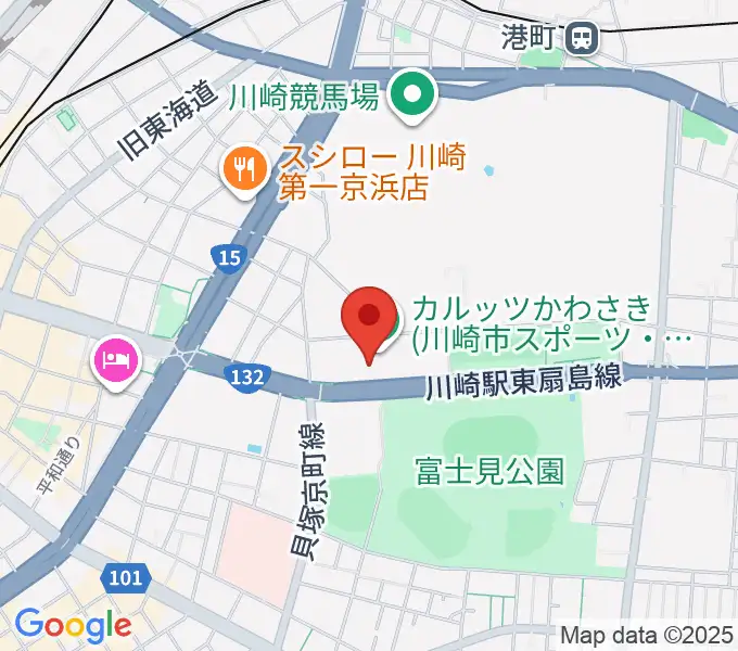 カルッツかわさき スポーツの地図