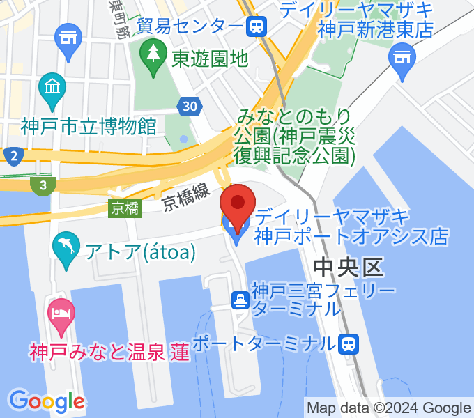 神戸ポートオアシスの場所