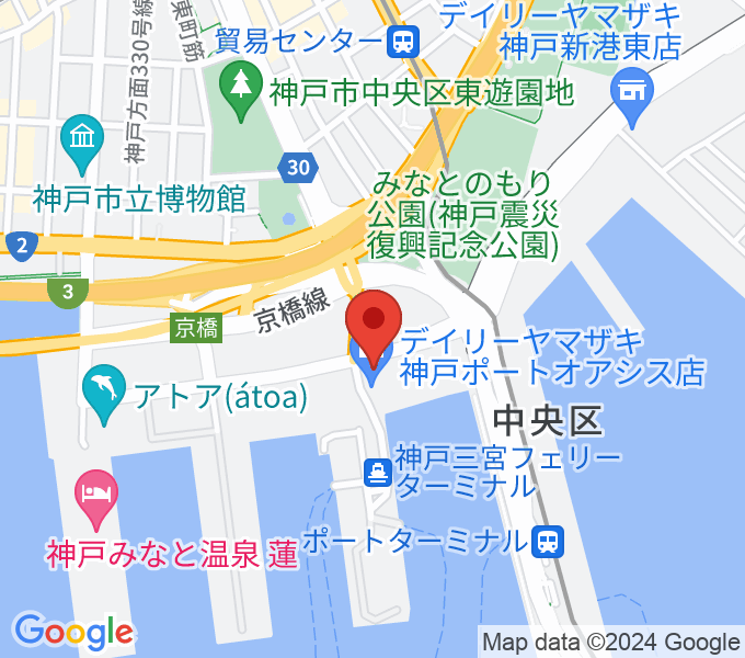 神戸ポートオアシスの場所