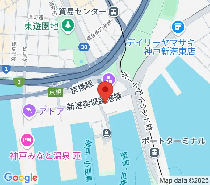 神戸ポートオアシスの地図
