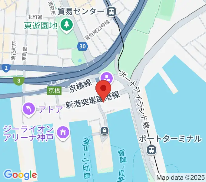 神戸ポートオアシスの地図