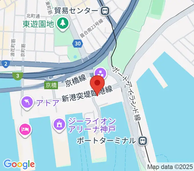 神戸ポートオアシスの地図