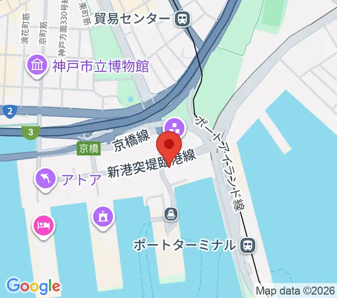 神戸ポートオアシスの地図