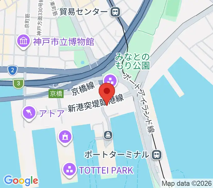 神戸ポートオアシスの地図