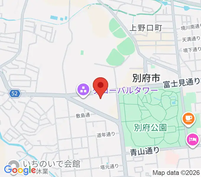 別府ビーコンプラザ・コンベンションセンターの地図