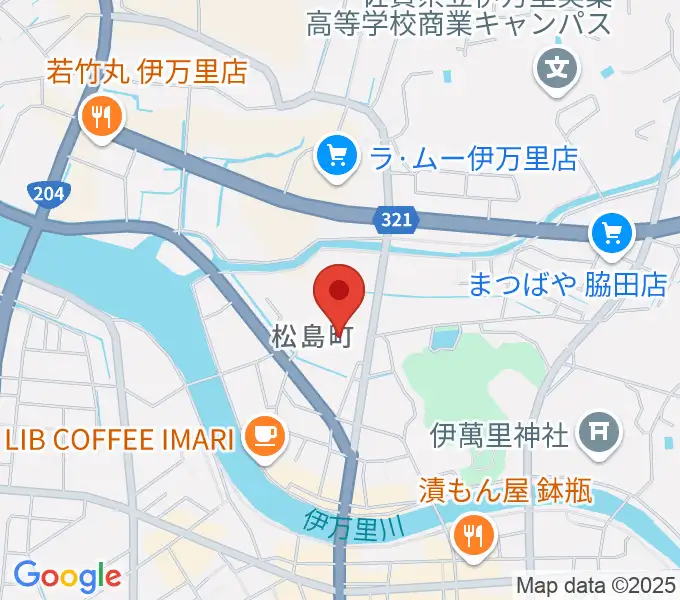 伊万里市民センターの地図