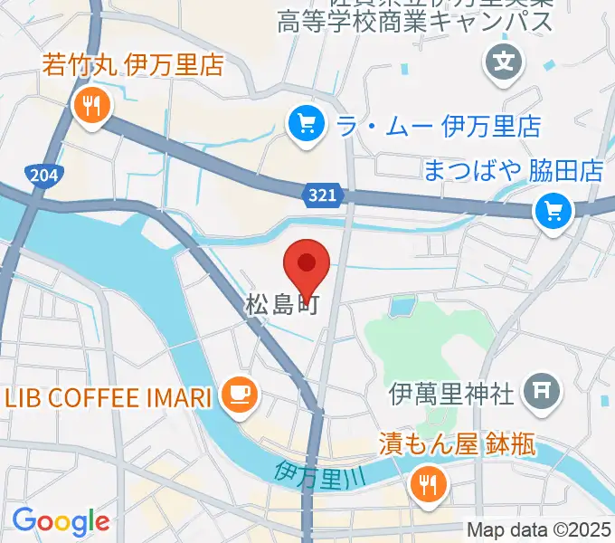 伊万里市民センターの地図