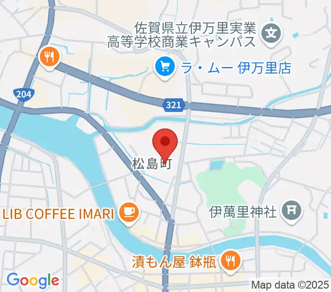 伊万里市民センターの地図