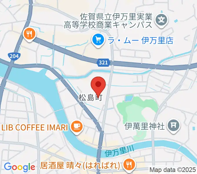 伊万里市民センターの地図