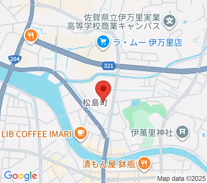 伊万里市民センターの地図