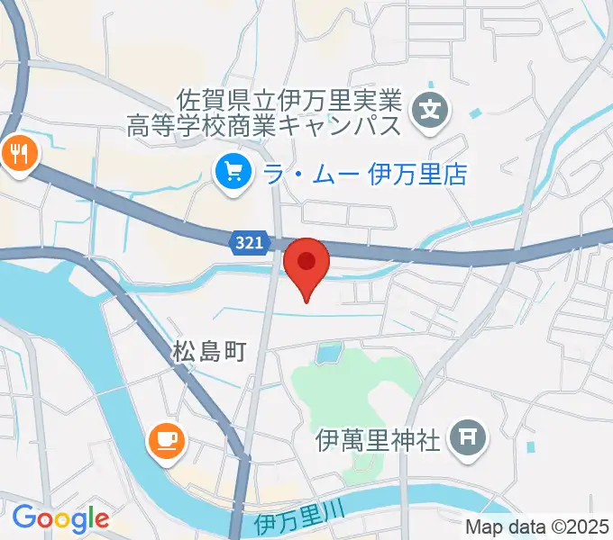 伊万里市民会館大ホールの地図