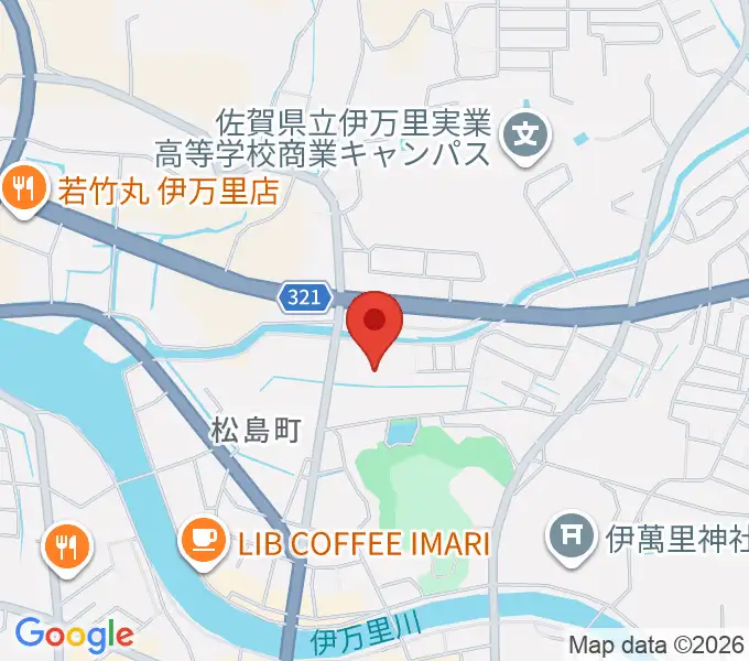伊万里市民会館大ホールの地図