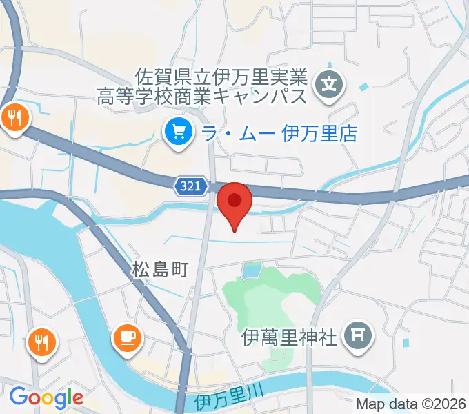伊万里市民会館大ホールの地図