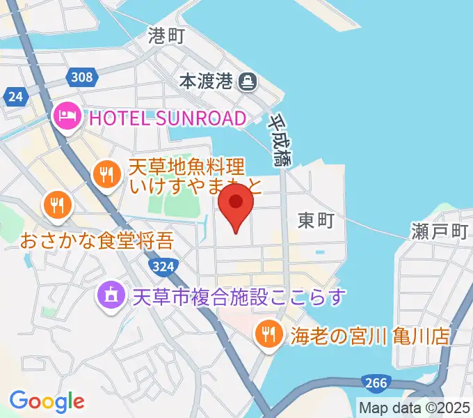 天草市民センターの地図