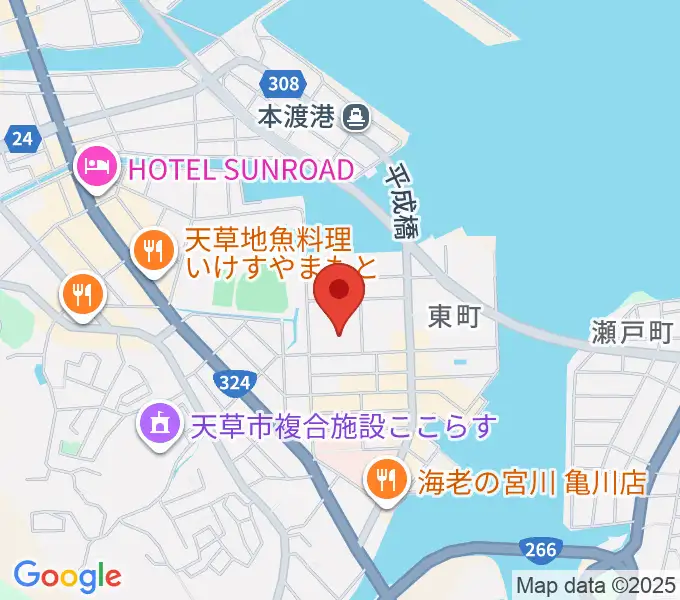 天草市民センターの地図
