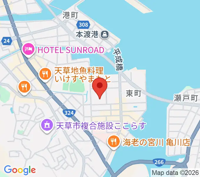 天草市民センターの地図