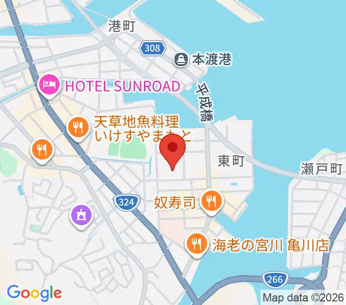 天草市民センターの地図