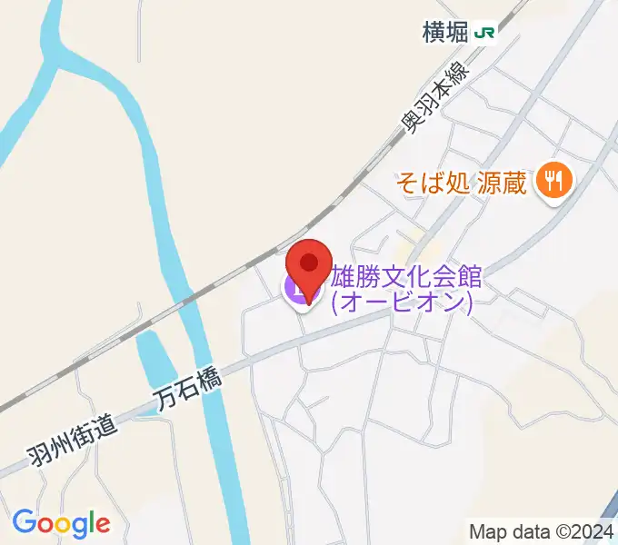 雄勝文化会館オービオンの地図