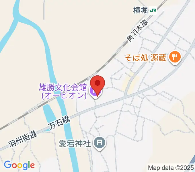雄勝文化会館オービオンの地図
