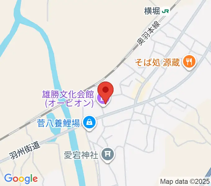 雄勝文化会館オービオンの地図