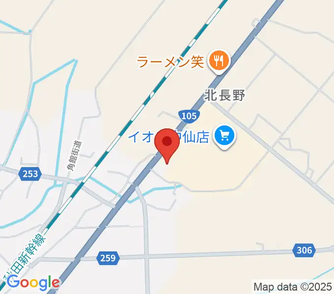 中仙市民会館ドンパルの地図
