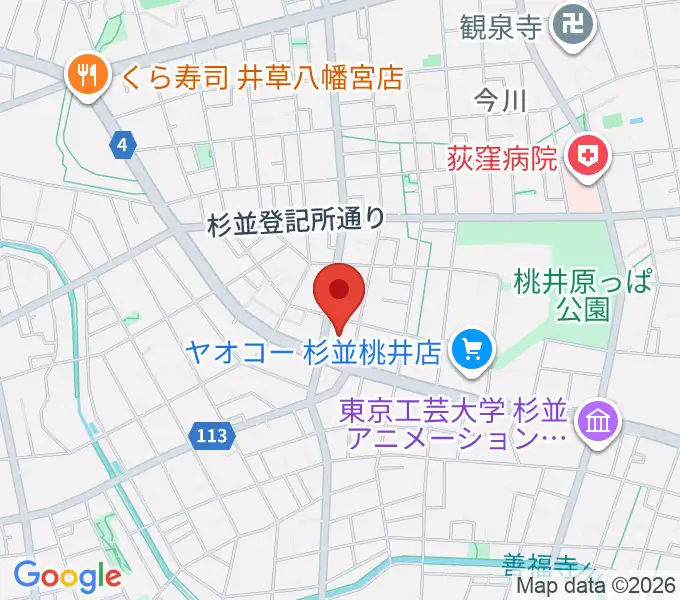 西荻地域区民センターの地図