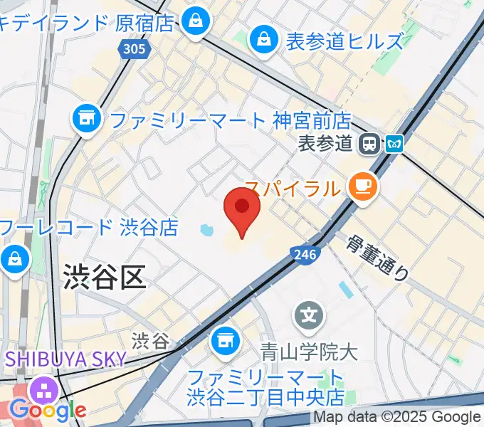 東京ウィメンズプラザの地図