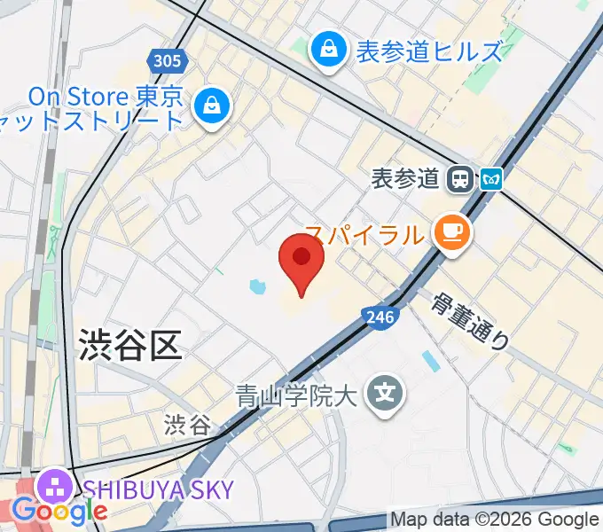 東京ウィメンズプラザの地図