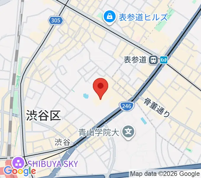 東京ウィメンズプラザの地図