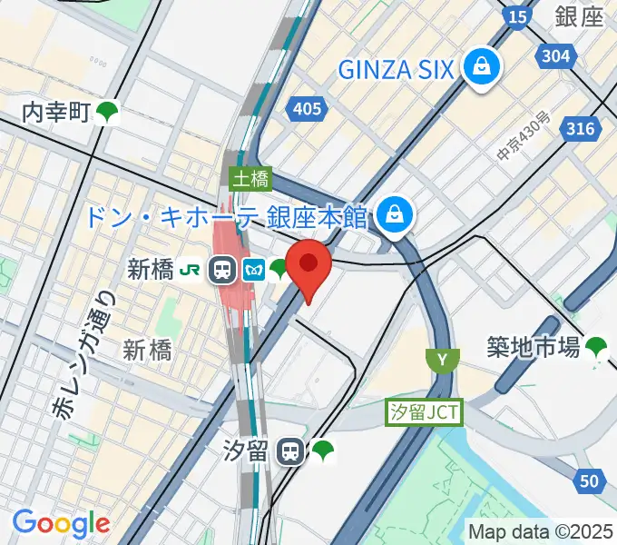 スペースFS汐留の地図