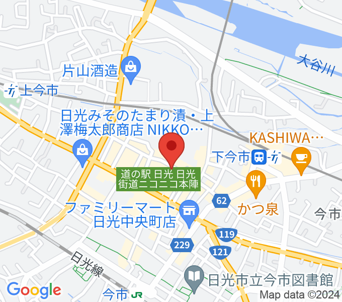 道の駅日光・ニコニコホールの場所