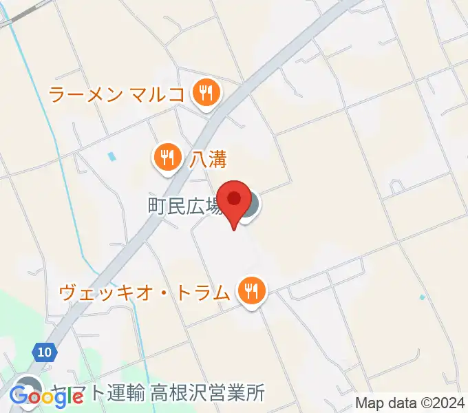 高根沢町町民ホールの地図