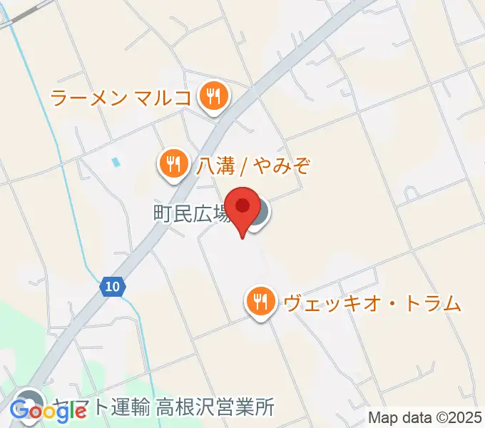 高根沢町町民ホールの地図