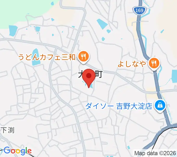 大淀町文化会館の地図