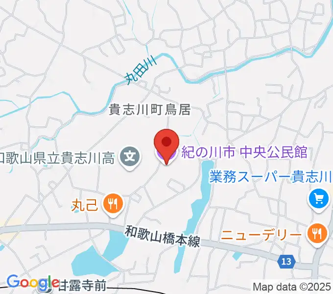 貴志川生涯学習センターの地図