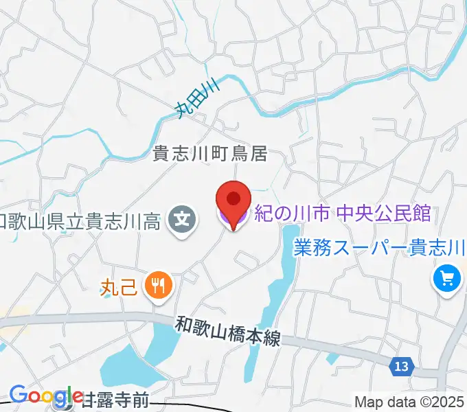 貴志川生涯学習センターの地図