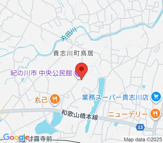貴志川生涯学習センターの地図